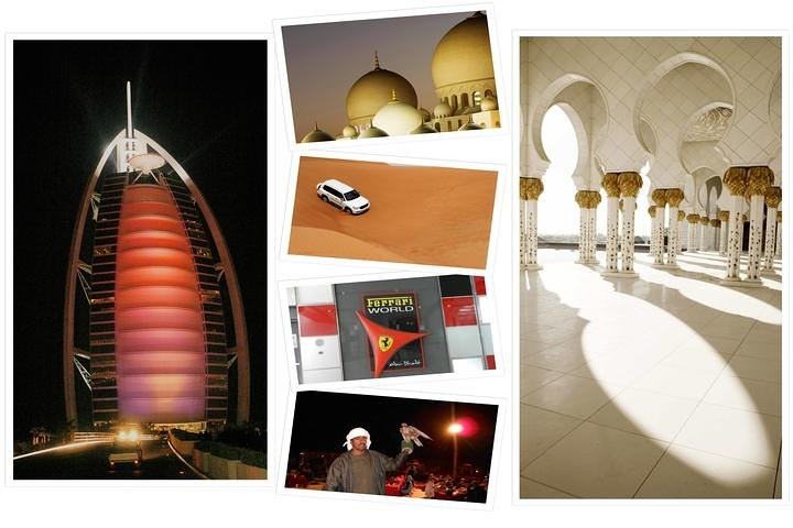 Experience the essence of the UAE with iconic landmarks and the thrill of a desert safari. Explore stunning architecture vast dunes and rich culture over two unforgettable days.